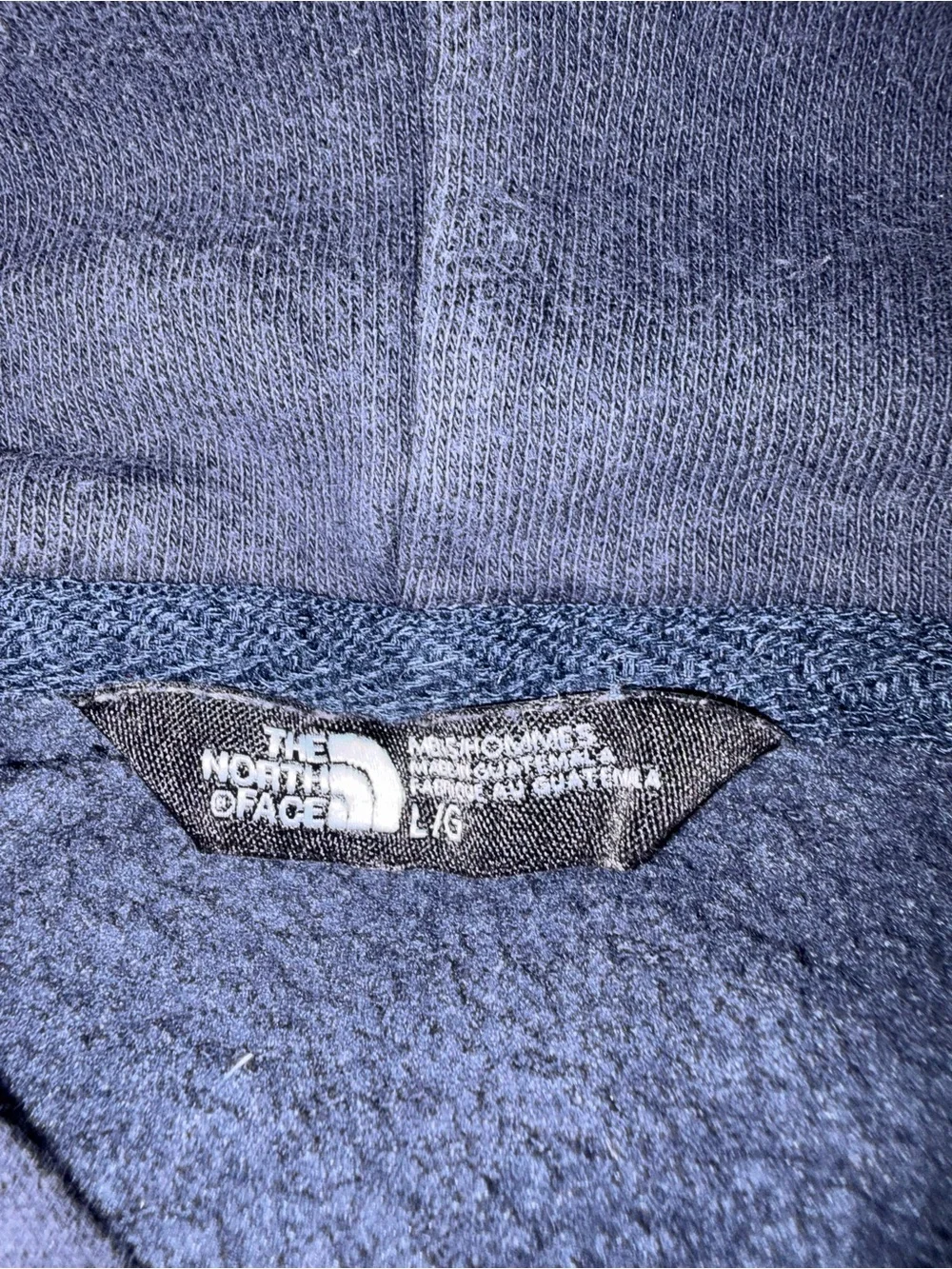 The North Face Navy Pullover Hoodie with Blue Logo